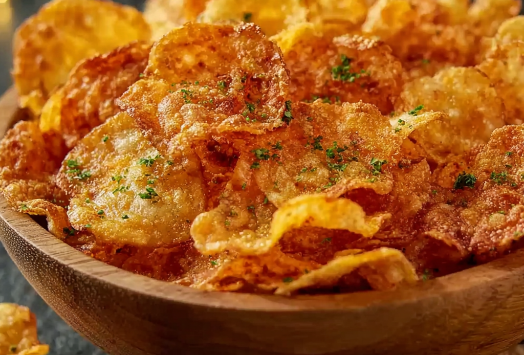Homemade Potato Chips Preparation