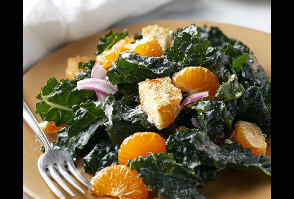 Kale Salad with Mandarin Oranges