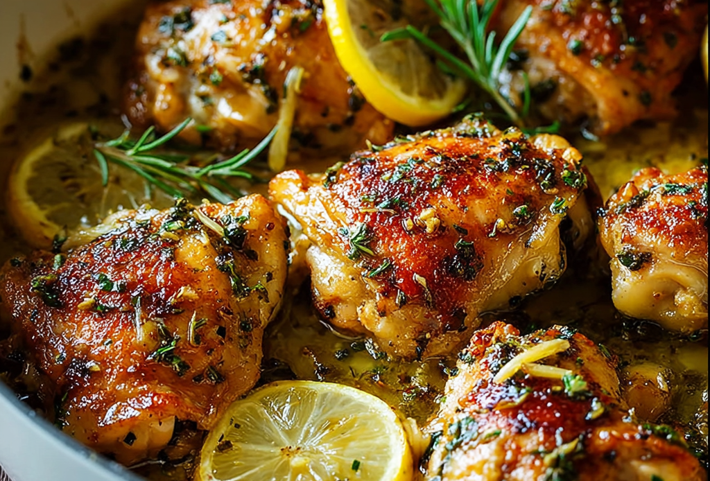Lemon Butter Chicken with Garlic