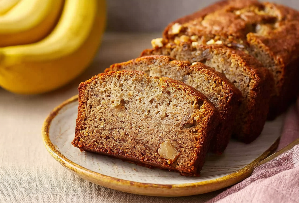 Maple Banana Bread with Walnuts