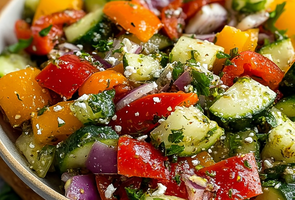 Marinated Vegetable Salad with Italian Dressing