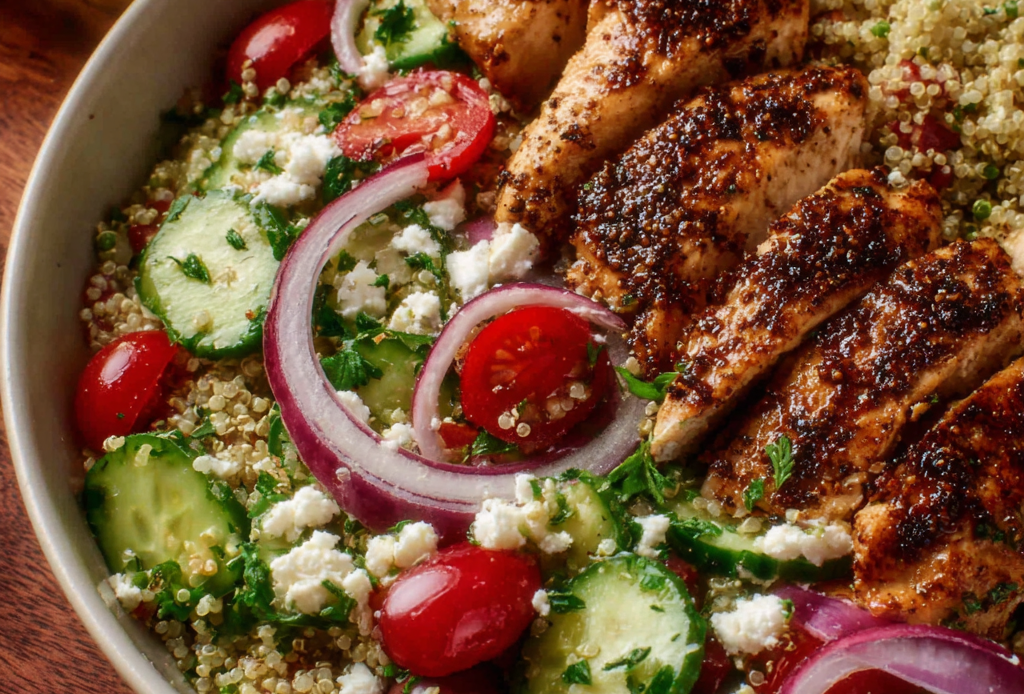 Mediterranean Chicken with Quinoa Salad