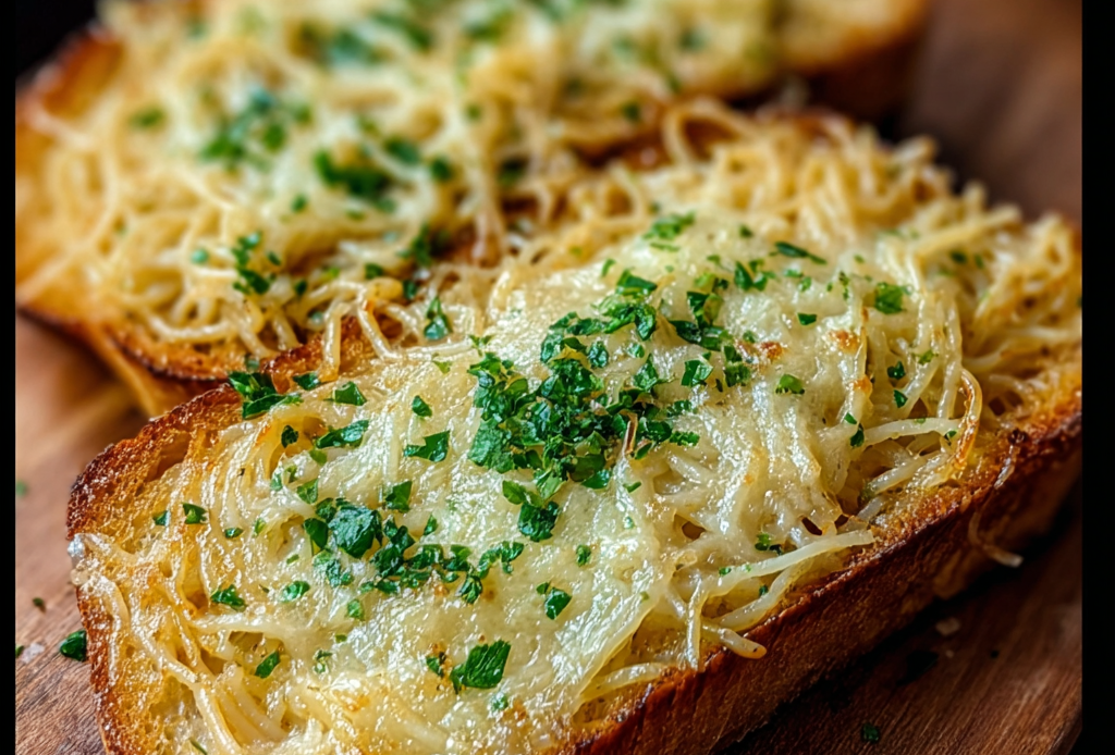 Spaghetti with Garlic Bread