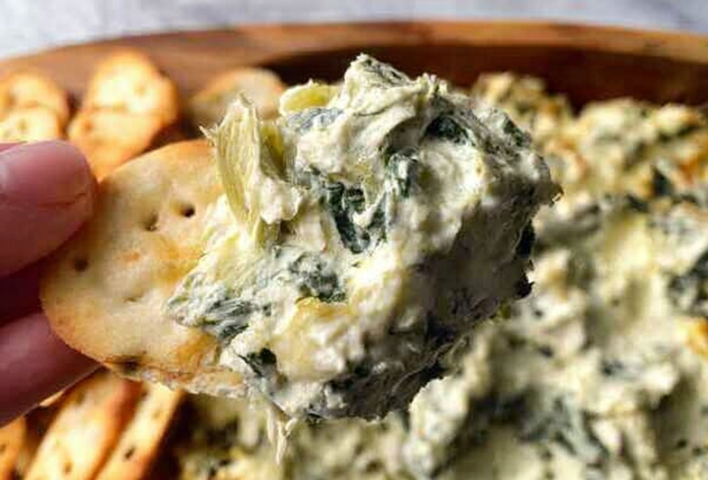 Spinach and Artichoke Dip Preparation