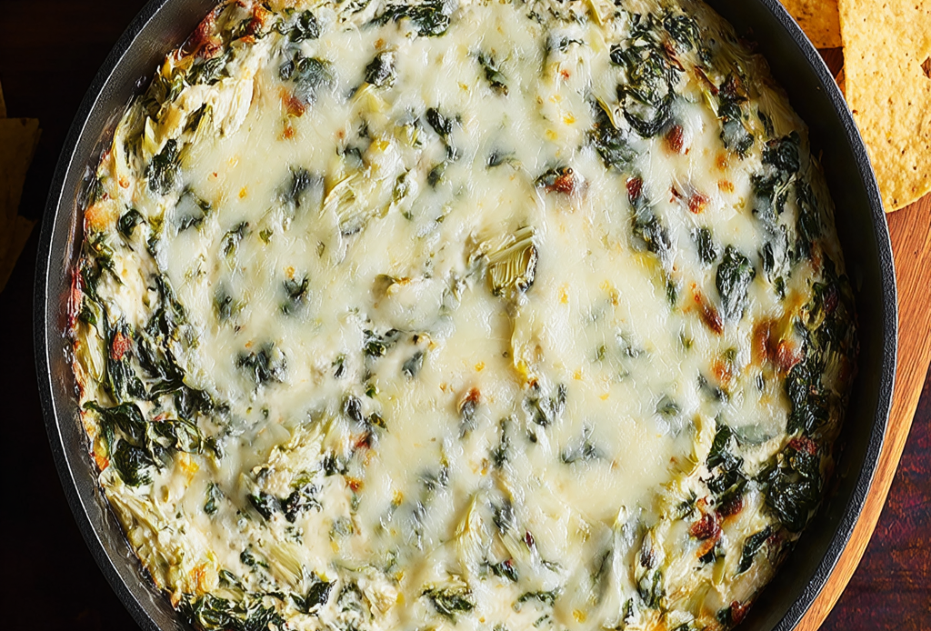 Spinach and Artichoke Dip Preparation