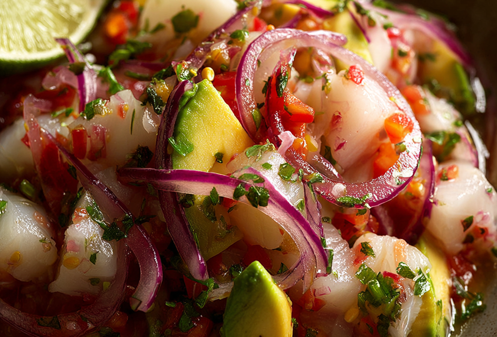 Fish Ceviche Preparation